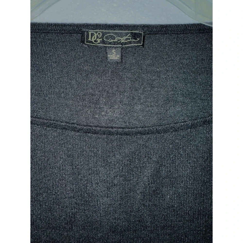 Diane Gilman DG2 Size Small‎ Boatneck Ruched Sleeve Soft Knit Sweater